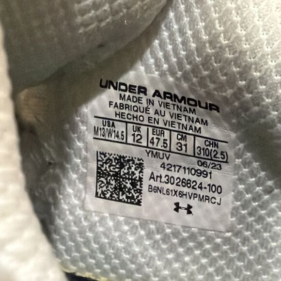 Under  Armour Curry Flow 10 White Black Basketball Shoes 3026624-100 size 13 main image 10